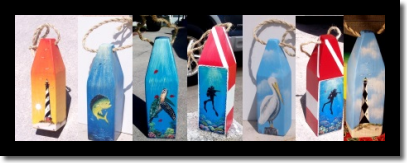 Hand painted buoys